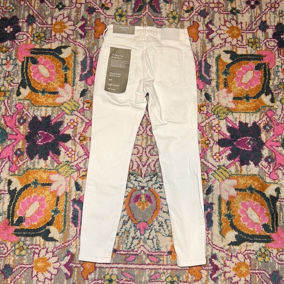 Everlane The Mid-Rise Skinny Jean Ankle Size 24 NWT White Denim - Picture 6 of 14